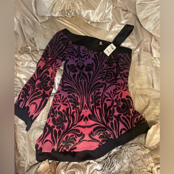 Charlotte Russe Tops - NWT-Charlotte Russe sheer sexy One-sleeved blouse